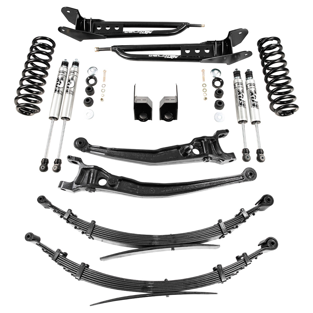 Weldtec Designs – Ford E-Series 5’’ Suspension Lift Kit “Baja Grocery Getter Complete Performance Package” Fox Shocks