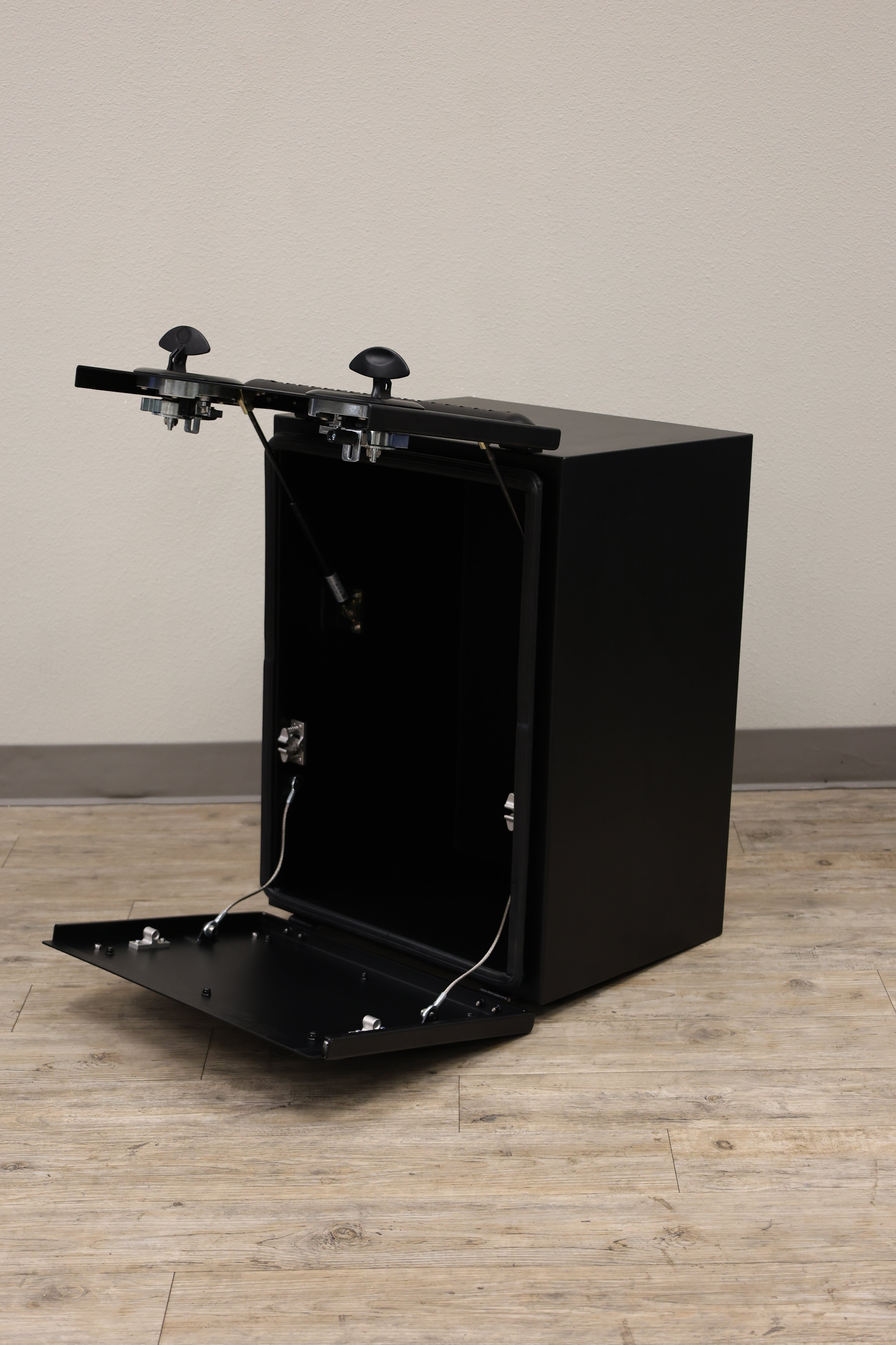 Camper Van Rear Door Aluminum Storage Box | Split Door