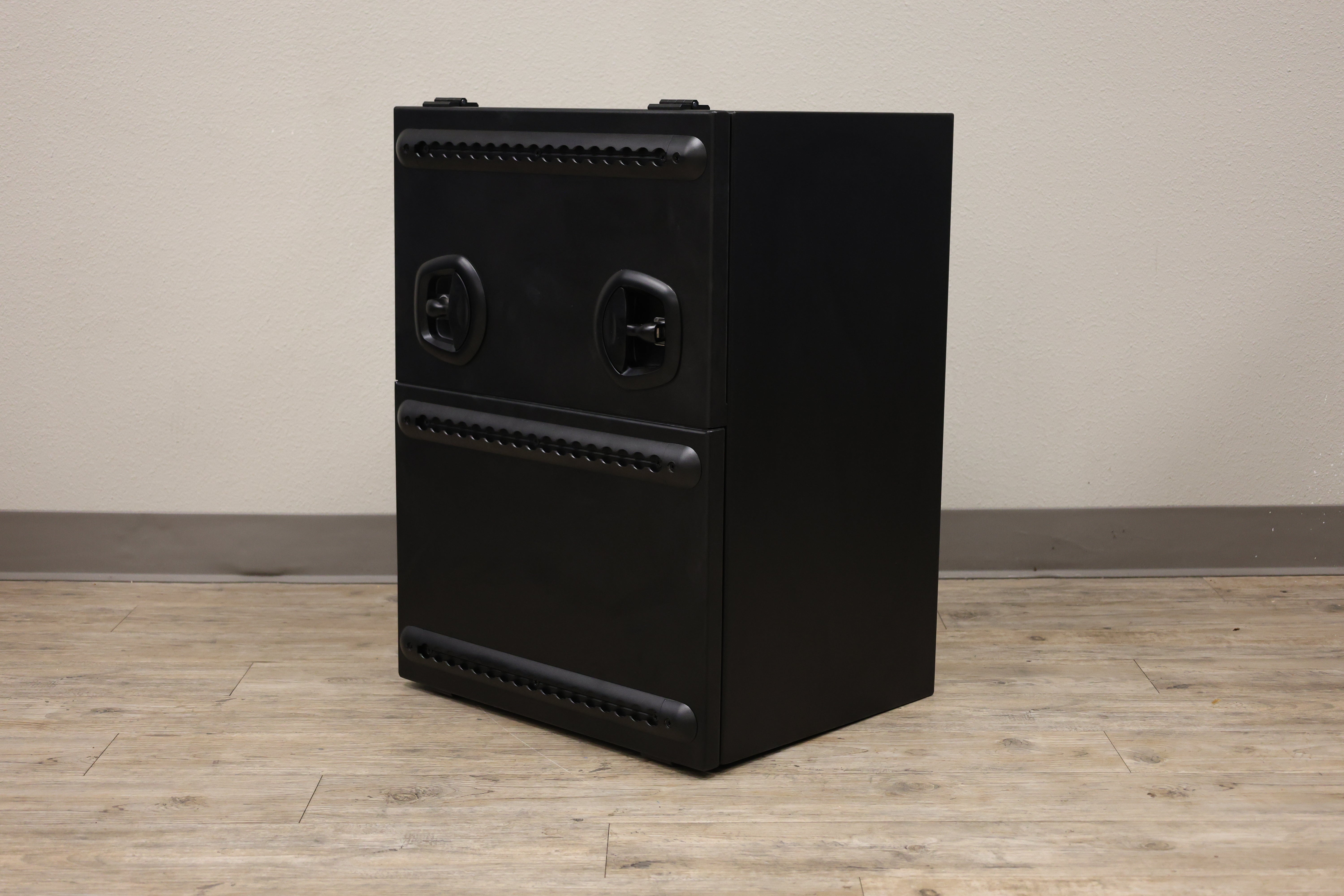 Camper Van Rear Door Aluminum Storage Box | Split Door