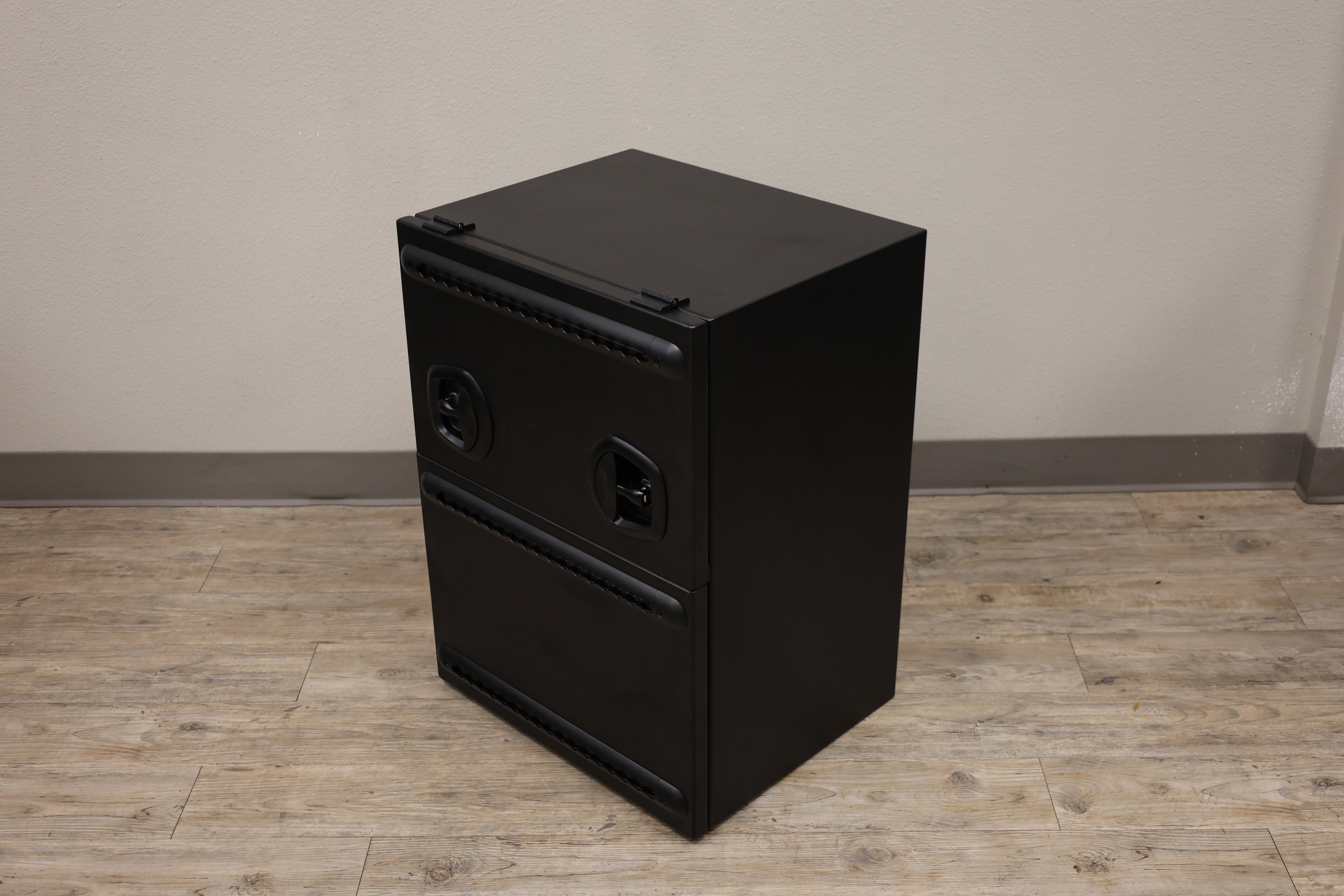 Camper Van Rear Door Aluminum Storage Box | Split Door
