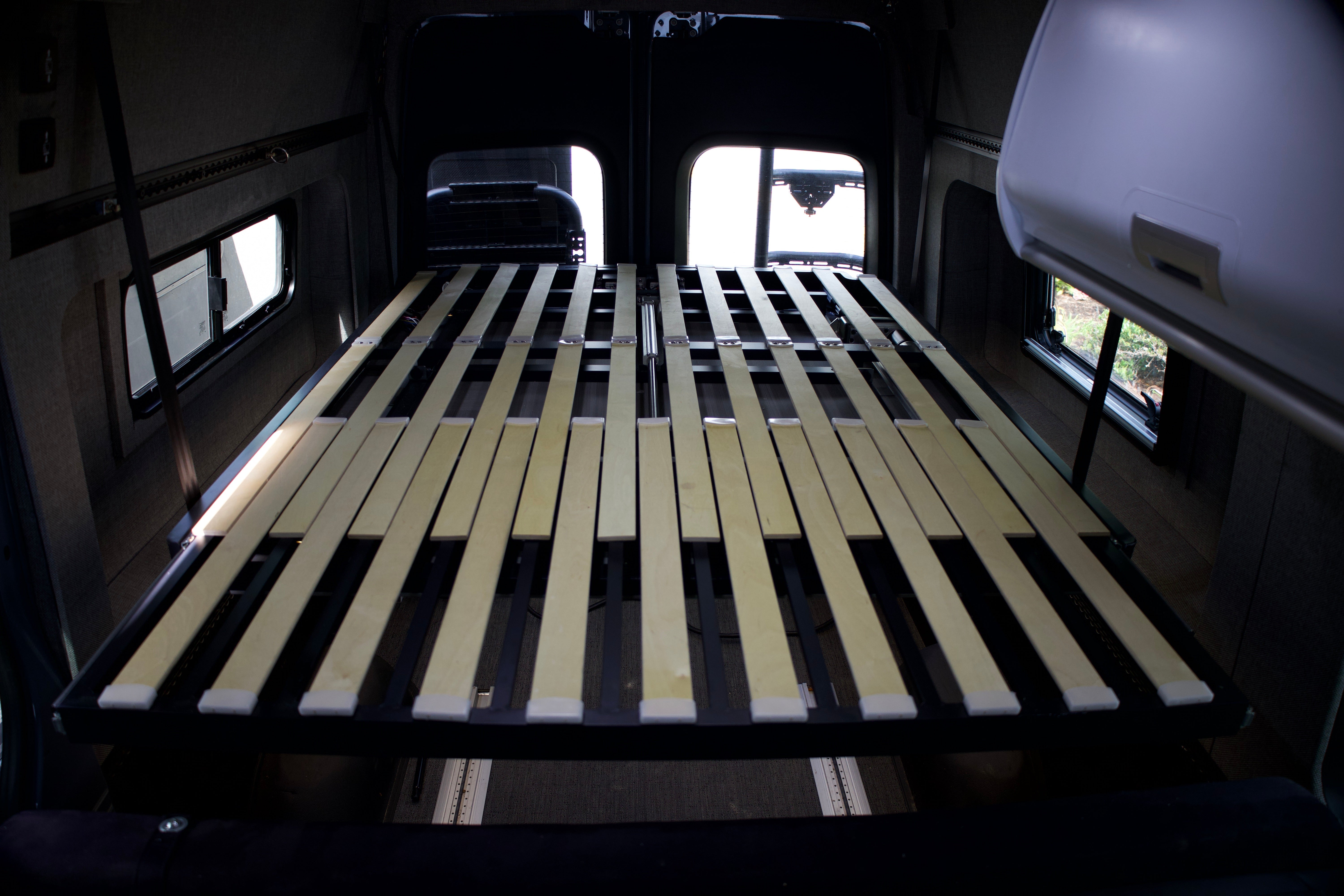 RoamLabX Camper Van Expandable Elevator Bed