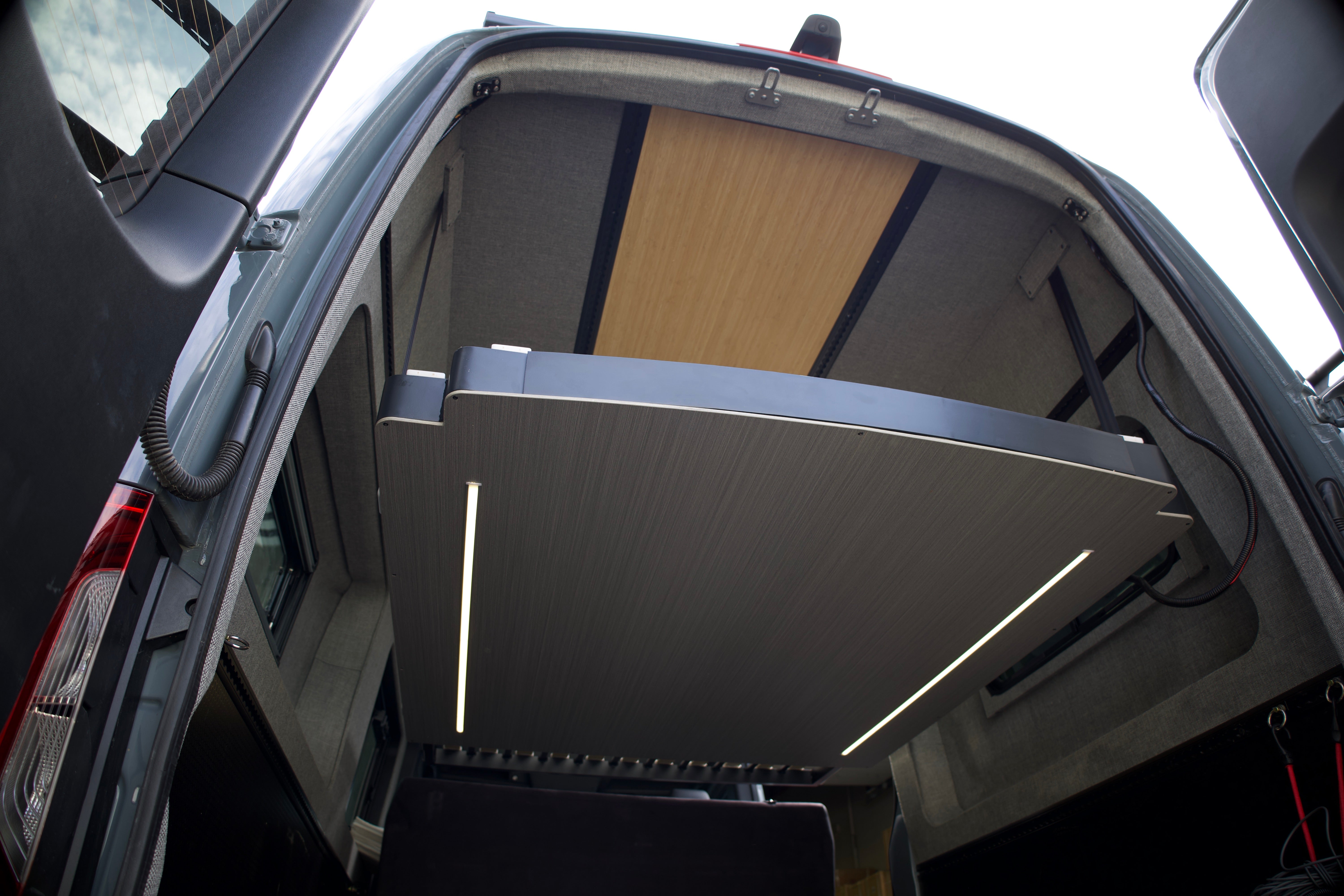 RoamLabX Camper Van Expandable Elevator Bed