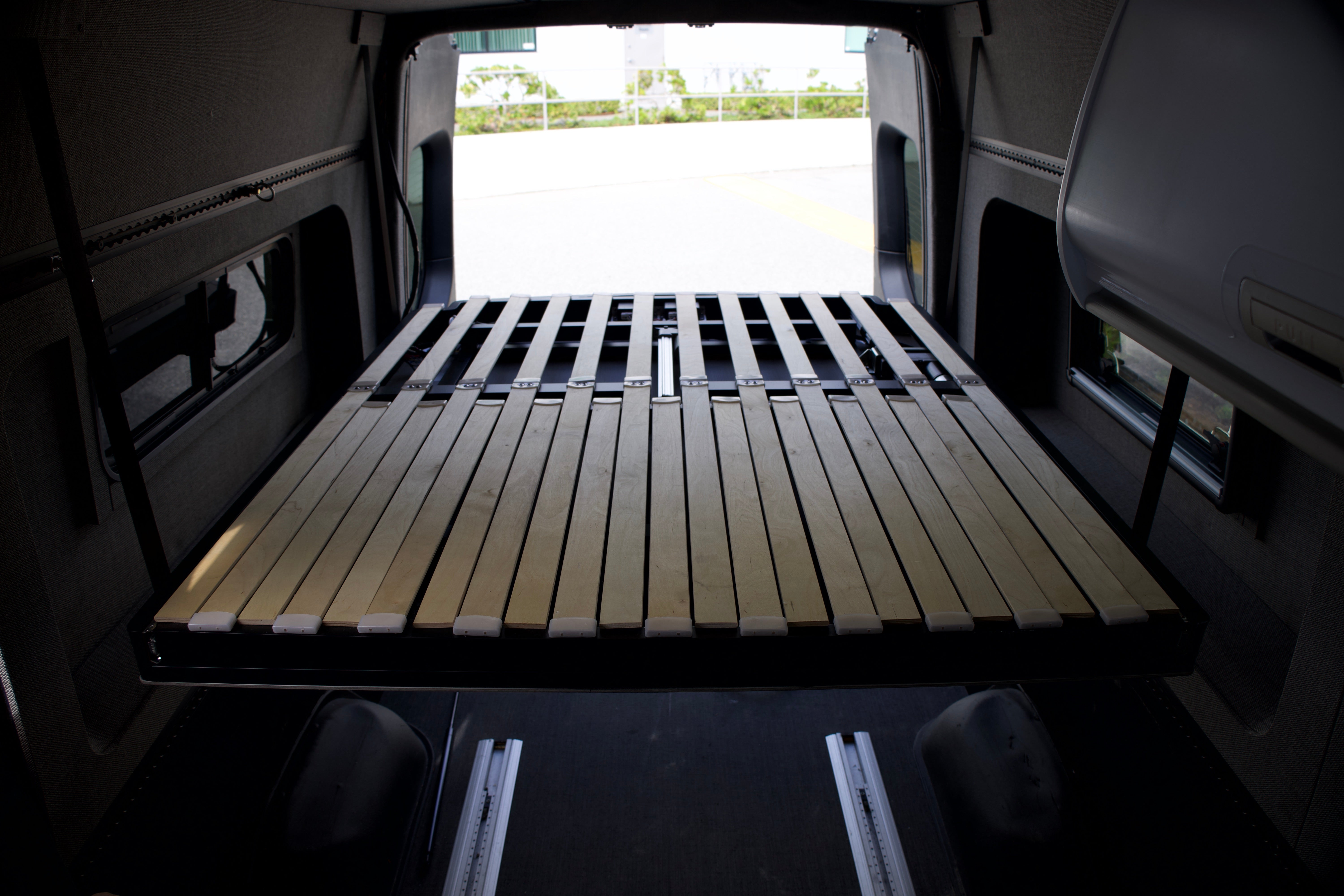 RoamLabX Camper Van Expandable Elevator Bed