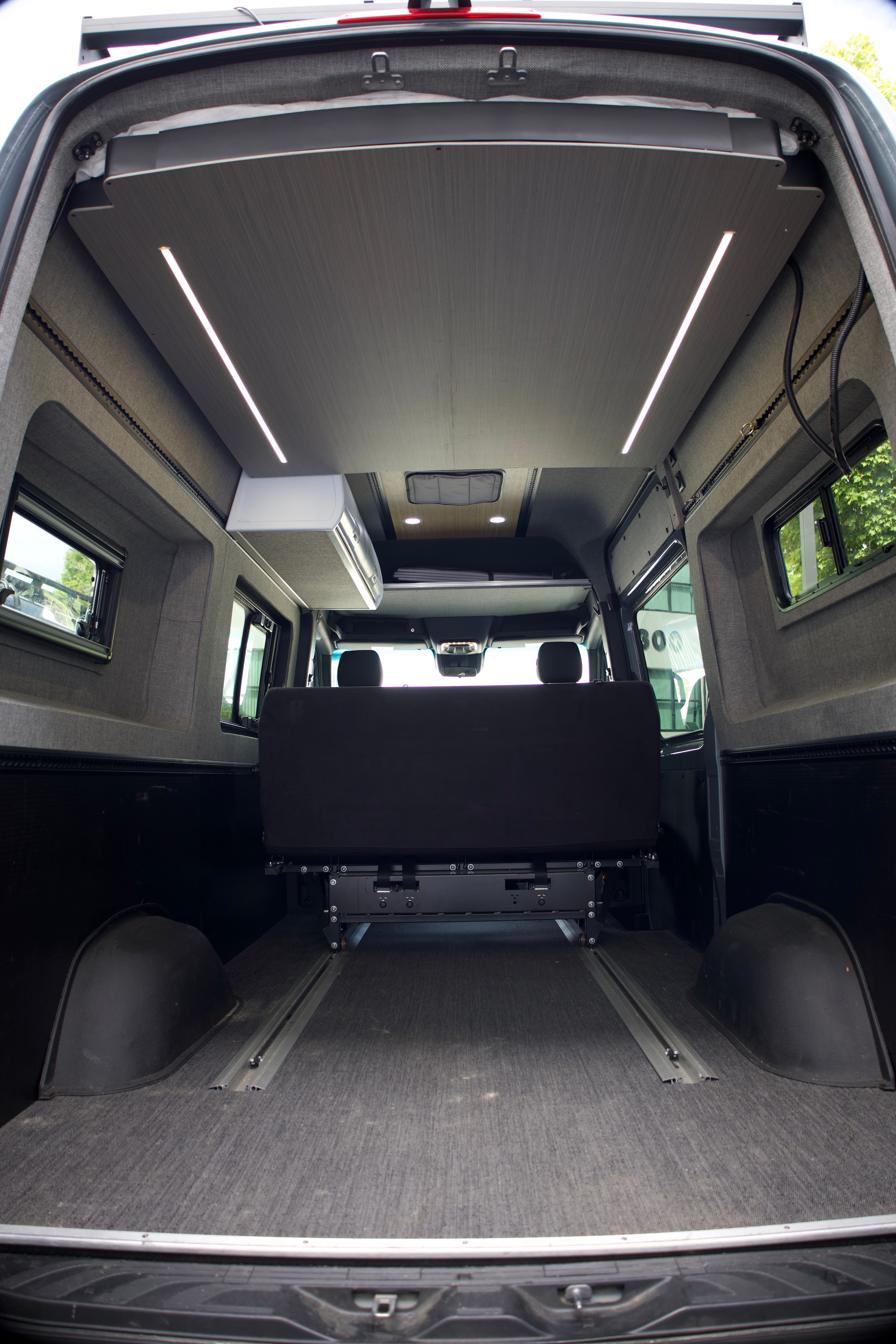 RoamLabX Camper Van Expandable Elevator Bed