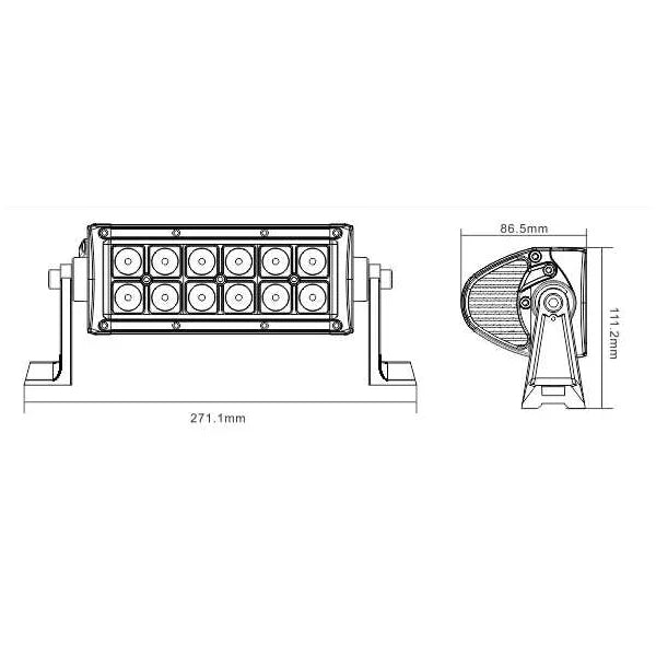 BrightSource - 6″ E-Marked Double Row