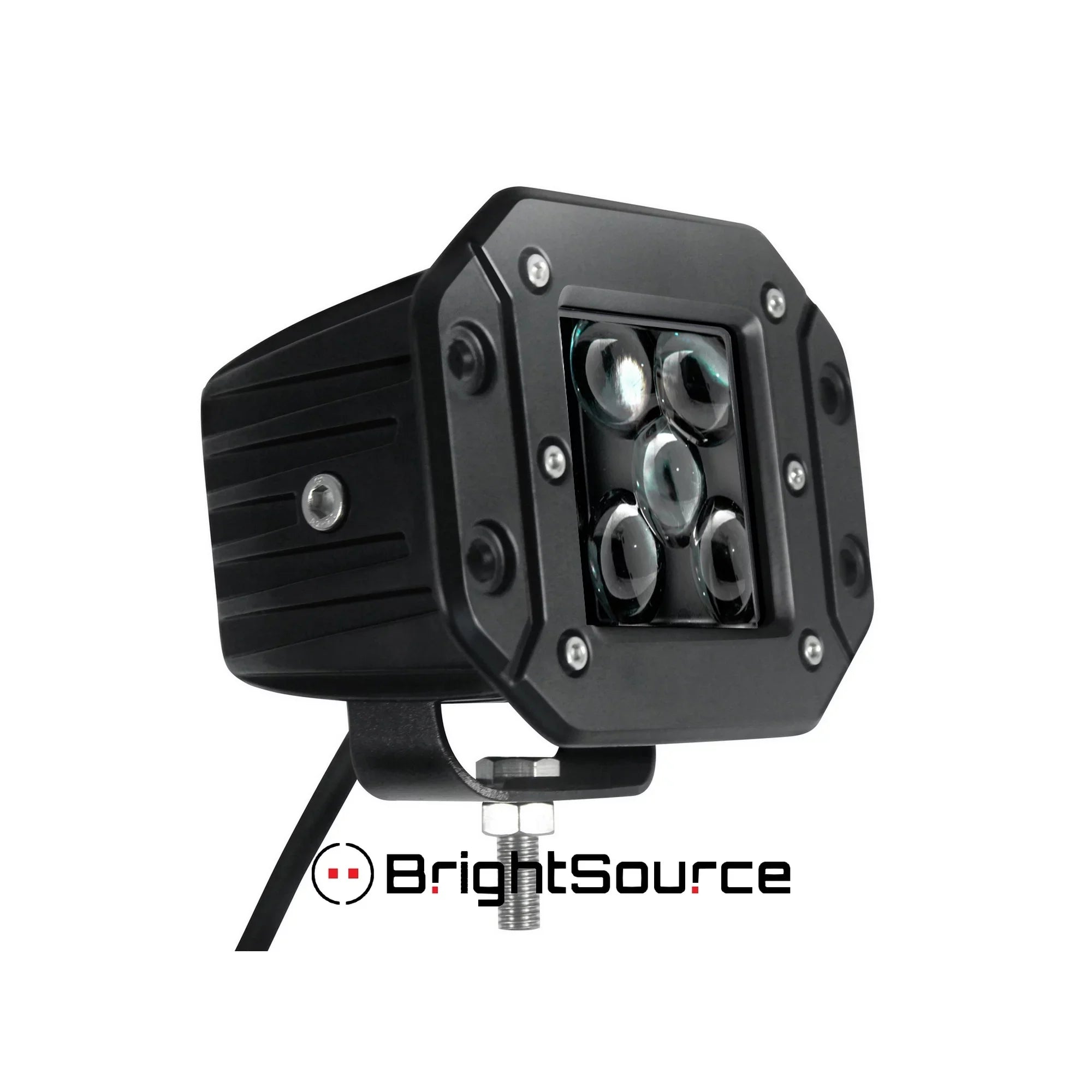 BrightSource - 3″ Cube Light Kit, (Flush Mount), Driving/Spot Pattern, SAE/DOT Compliant