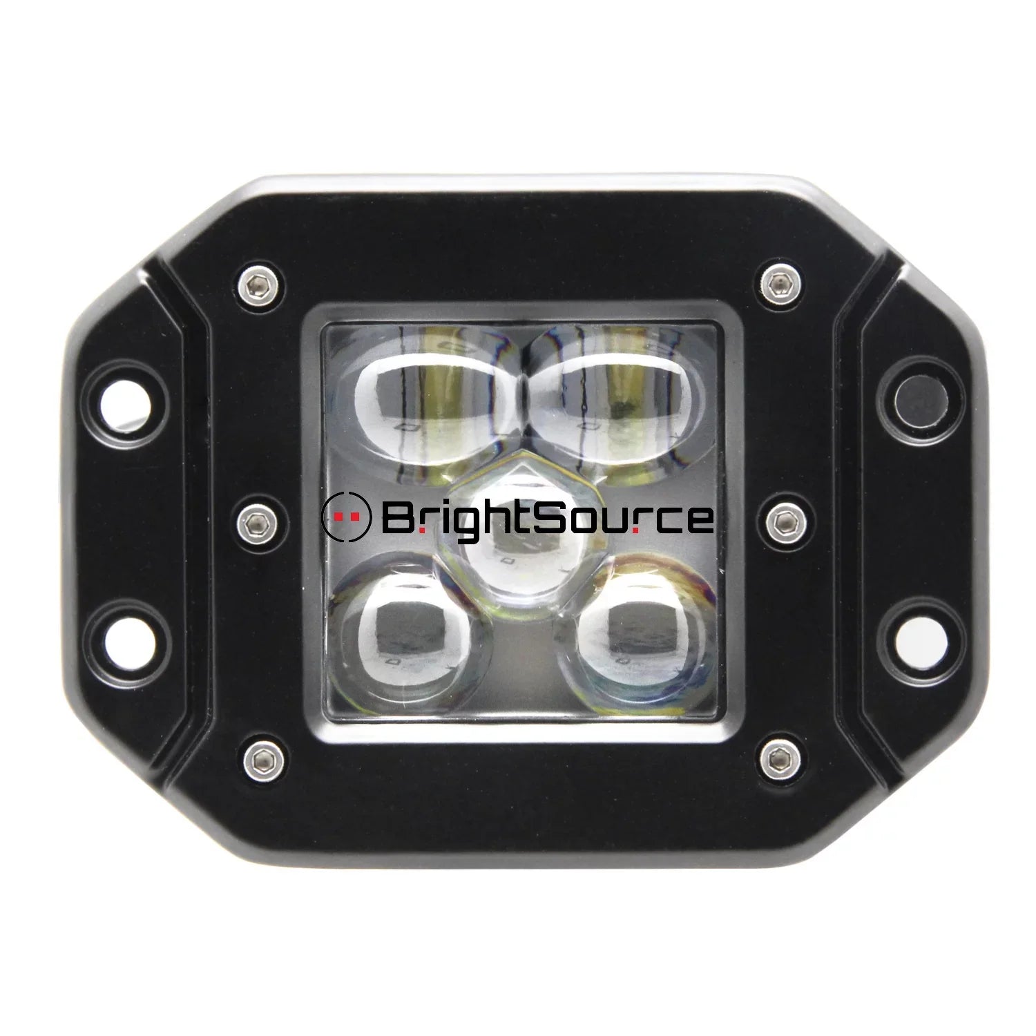 BrightSource - 3″ Cube Light Kit, (Flush Mount), Driving/Spot Pattern, SAE/DOT Compliant