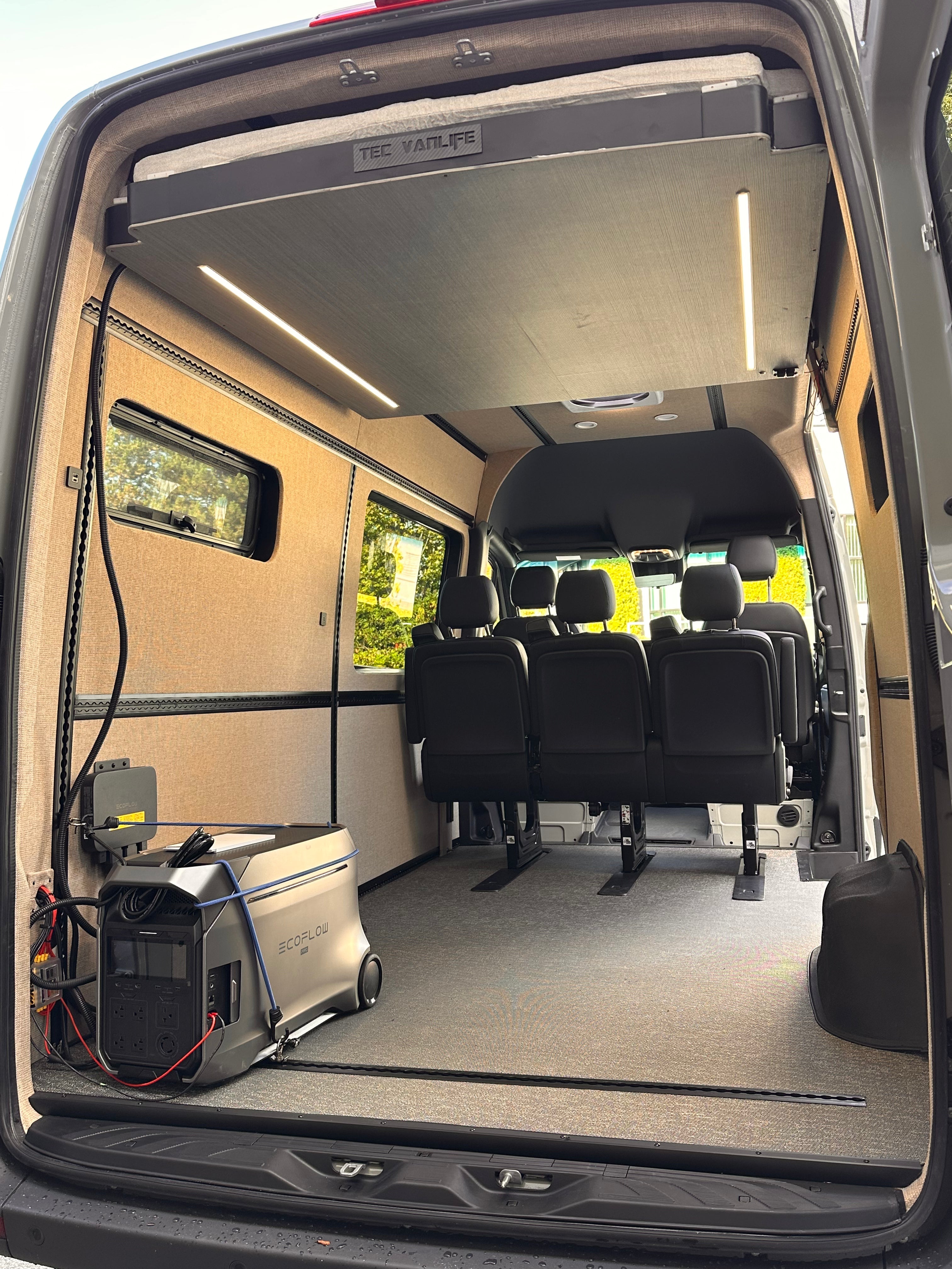 RoamLabX Camper Van Expandable Elevator Bed