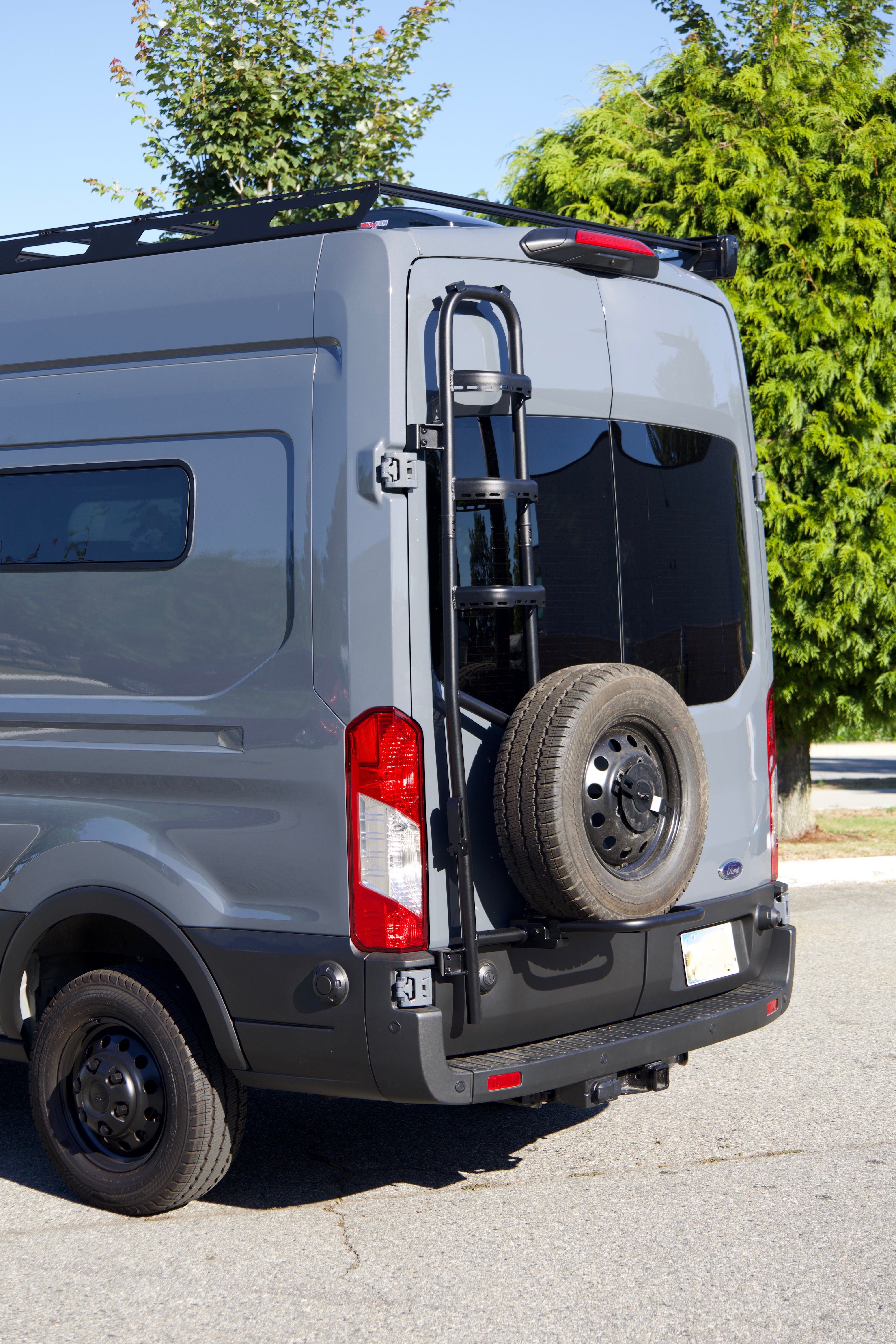 Ford Transit Two-in-one tire ladder carrier