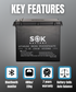 SOK 206Ah | SK12V206PH 12Volt LiFePO4 Battery, Marine Grade Plastic Case. Built-in Heater