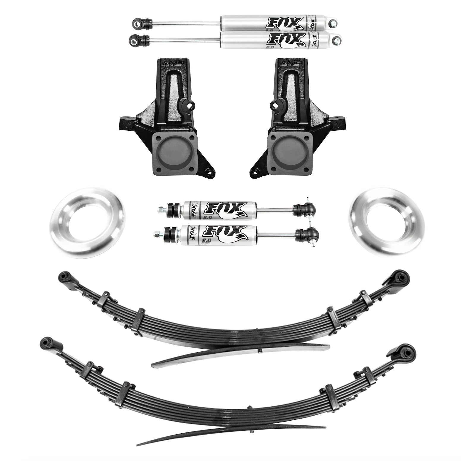 Weldtec designs – Chevrolet Express/GMC Savana 5″ Lift Kit w/ Progressive Leaf Springs