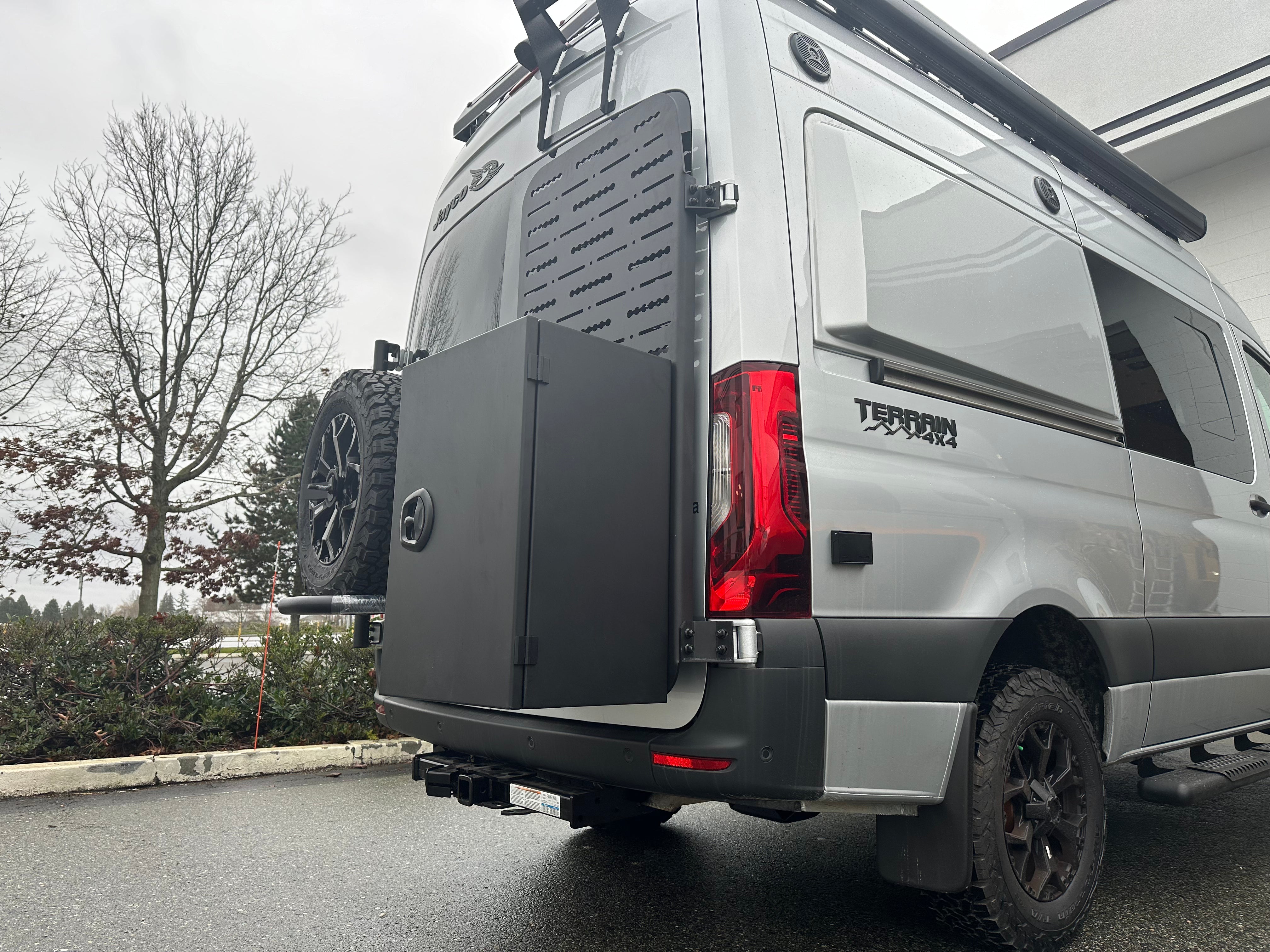 Venti Aluminum Camper Van Rear Door Storage Box