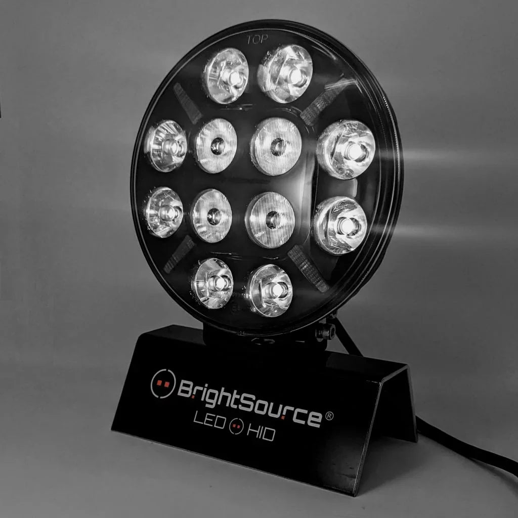 BrightSource - 7″ Titanium Driving Light with Amber/White Position