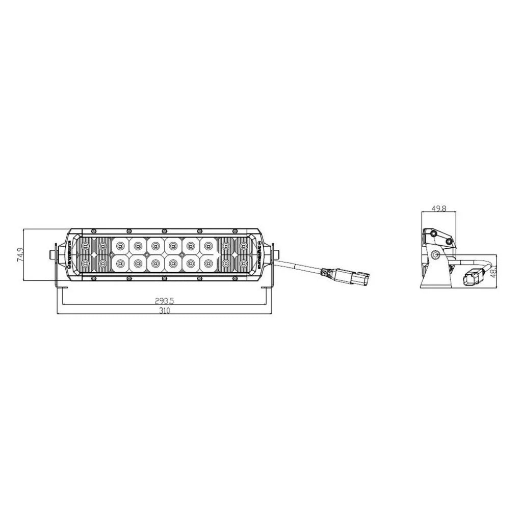 BrightSource - 10″ ECO2 Double Row Light Bar