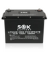 SOK 100Ah | SK12V100P 12Volt LiFePO4 Battery, Marine Grade Plastic Case. Non- Heated